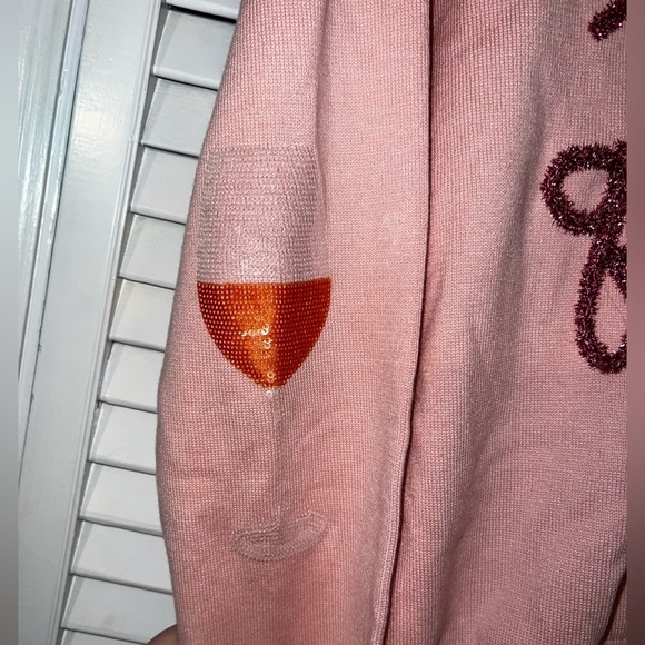 QUEEN OF SPARKLES ROSÉ QUEEN SWEATER - Picture 5 of 9